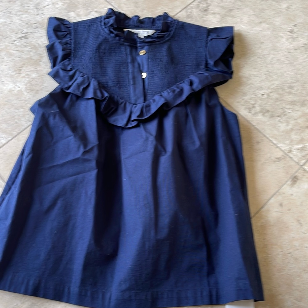 DVF Navy blouse